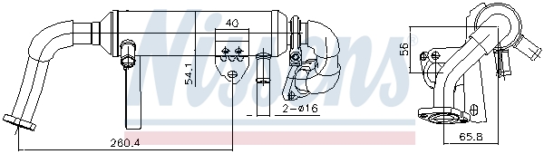 EGR koeler Nissens 989482