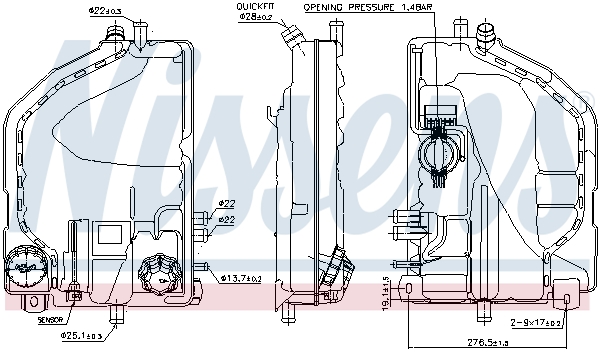 Nissens Expansievat 996022