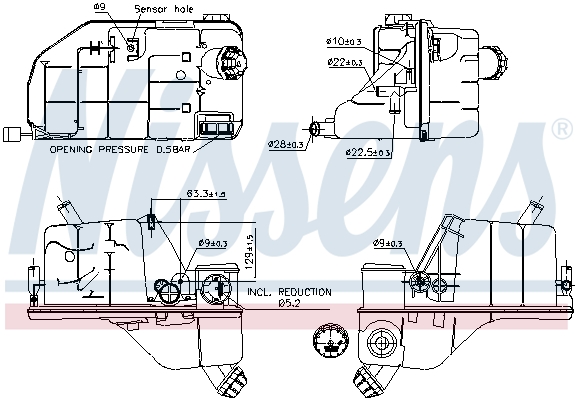 Nissens Expansievat 996033
