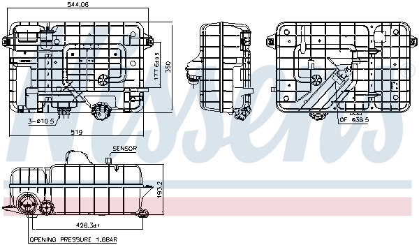 Nissens Expansievat 996038