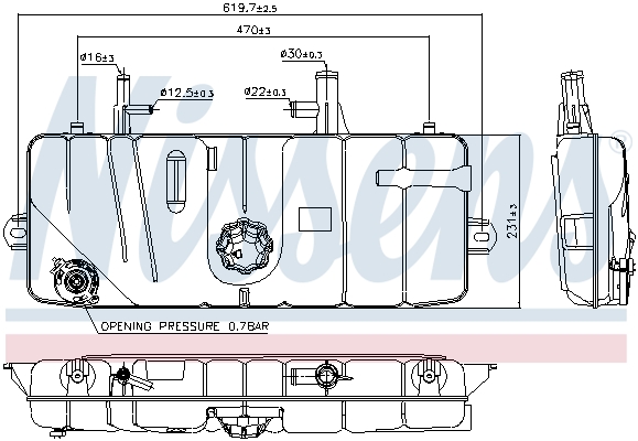 Nissens Expansievat 996047