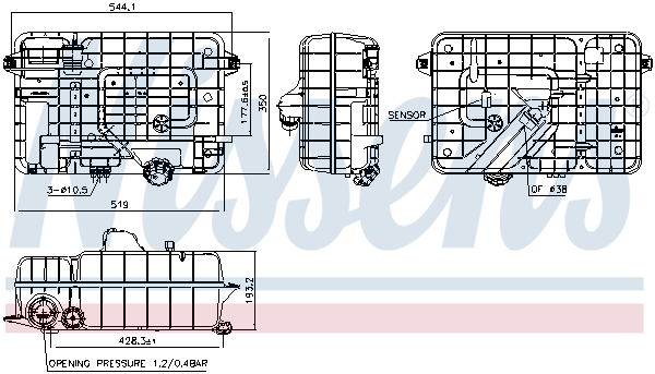 Nissens Expansievat 996053