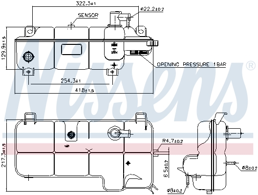 Nissens Expansievat 996072