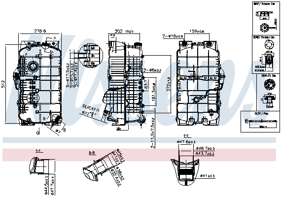 Nissens Expansievat 996086