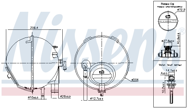 Expansievat Nissens 996186