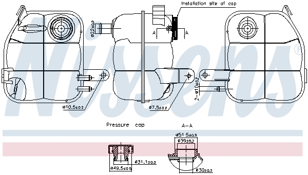 Nissens Expansievat 996336