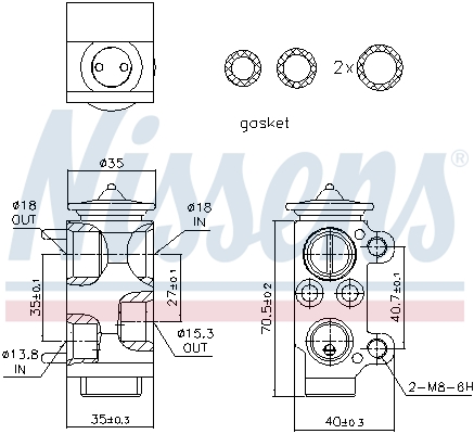 Nissens Airco expansieklep 999221
