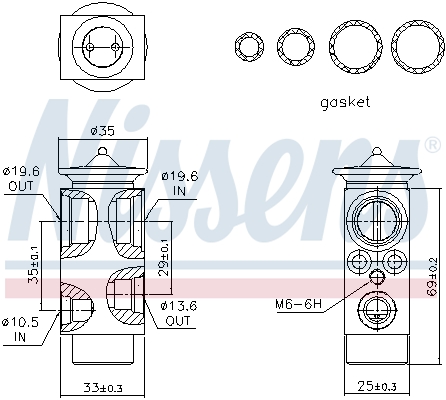 Nissens Airco expansieklep 999321
