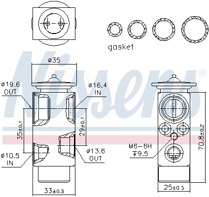 Nissens Airco expansieklep 999322