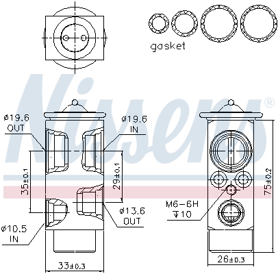 Nissens Airco expansieklep 999328