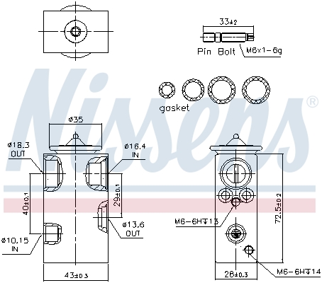 Nissens Airco expansieklep 999344