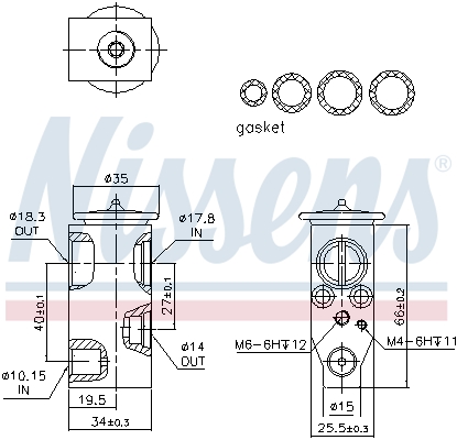 Nissens Airco expansieklep 999366