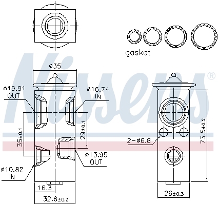 Nissens Airco expansieklep 999368