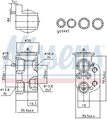 Nissens Airco expansieklep 999376