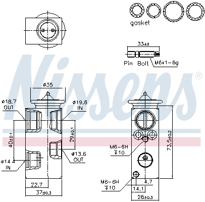 Nissens Airco expansieklep 999389