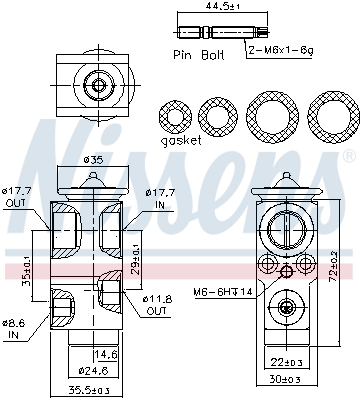 Nissens Airco expansieklep 999415