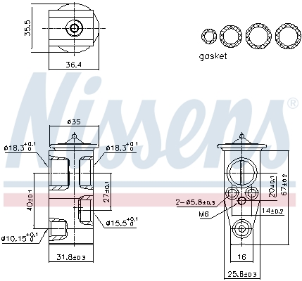 Airco expansieklep Nissens 999444