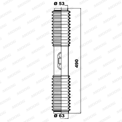 Stuurhuishoes Moog K150078