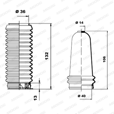 Moog Stuurhuishoes K150150