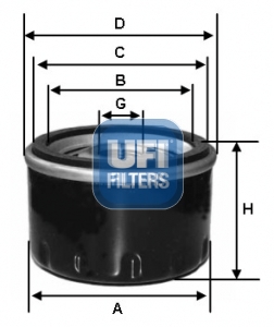 Hydrauliekfilter UFI 23.594.00