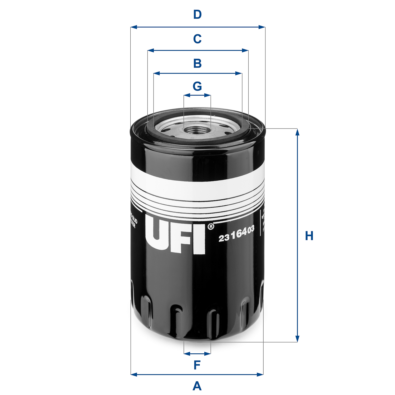 Oliefilter UFI 23.164.03