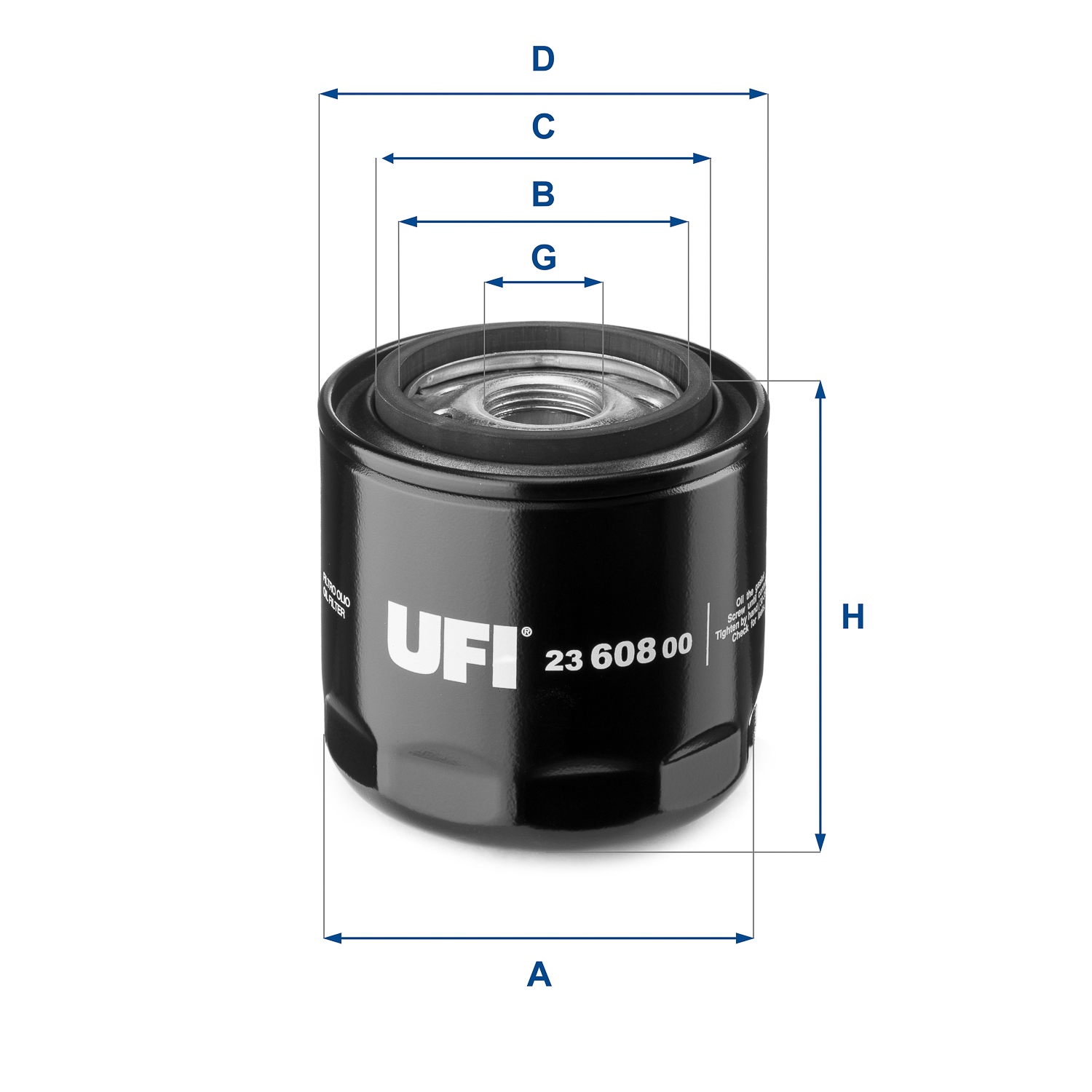 Oliefilter UFI 23.608.00