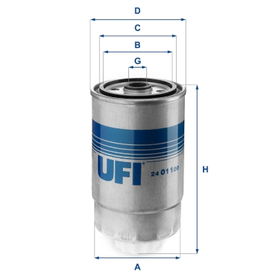 Brandstoffilter UFI 24.011.00