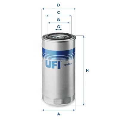 Brandstoffilter UFI 24.062.00