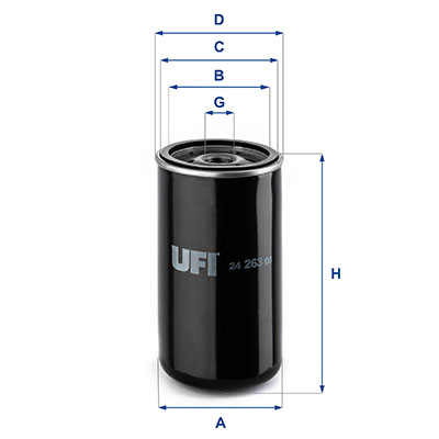 Brandstoffilter UFI 24.263.00