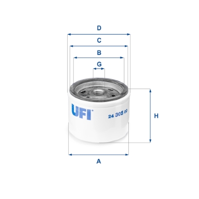 Brandstoffilter UFI 24.305.00