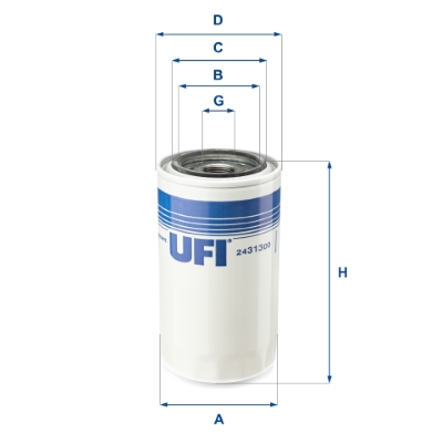 Brandstoffilter UFI 24.313.00