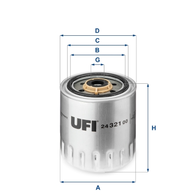 Brandstoffilter UFI 24.321.00