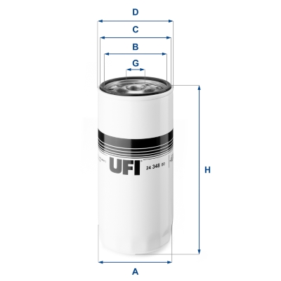 Brandstoffilter UFI 24.348.00