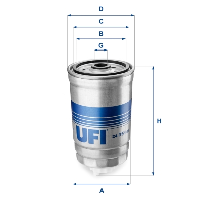 Brandstoffilter UFI 24.351.01