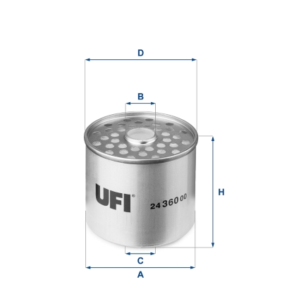 Brandstoffilter UFI 24.360.00