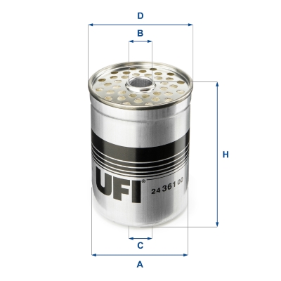 Brandstoffilter UFI 24.361.00