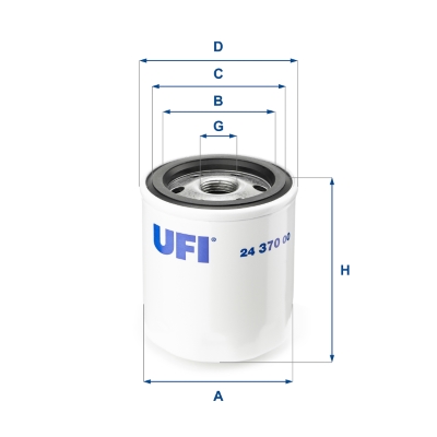 Brandstoffilter UFI 24.370.00