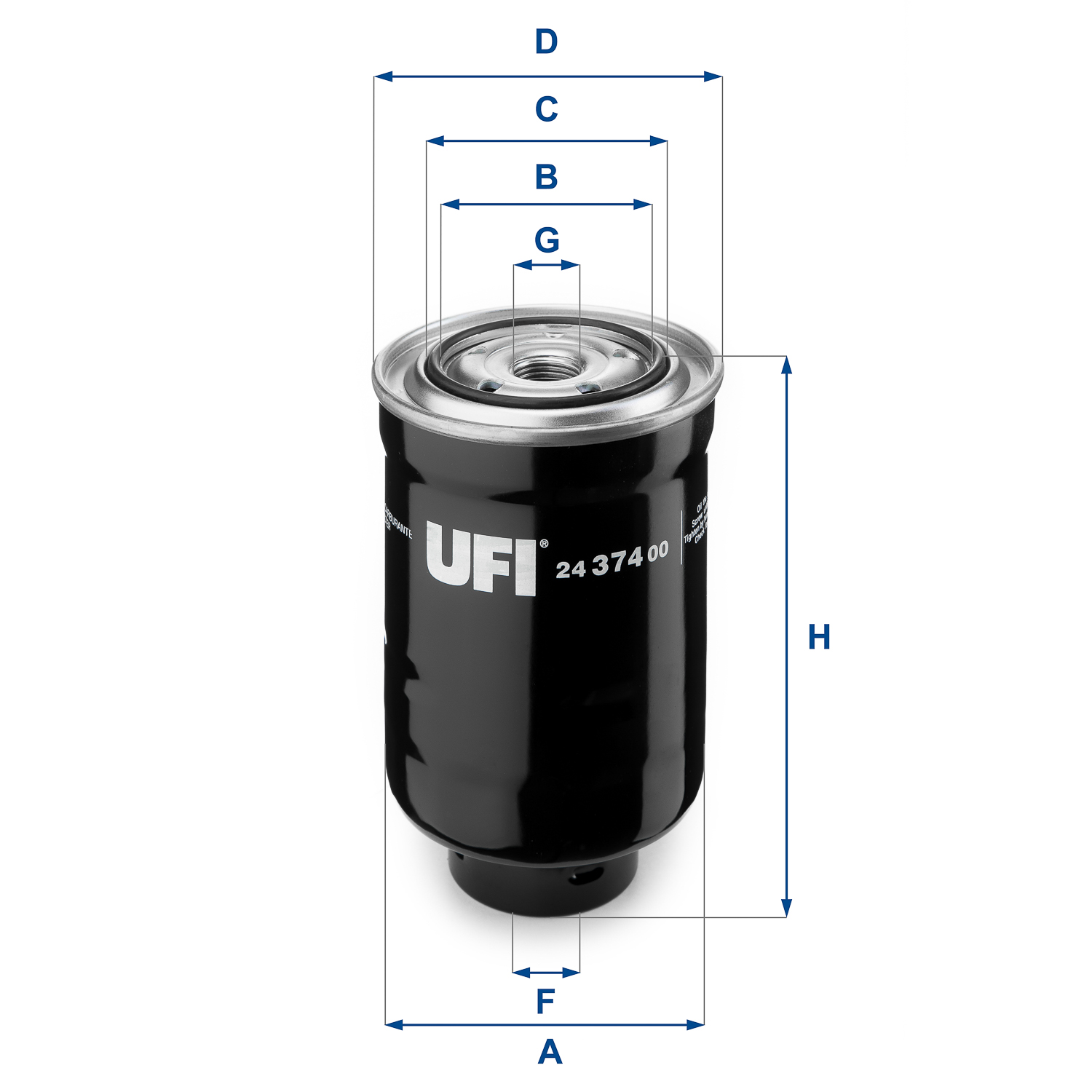 Brandstoffilter UFI 24.374.00