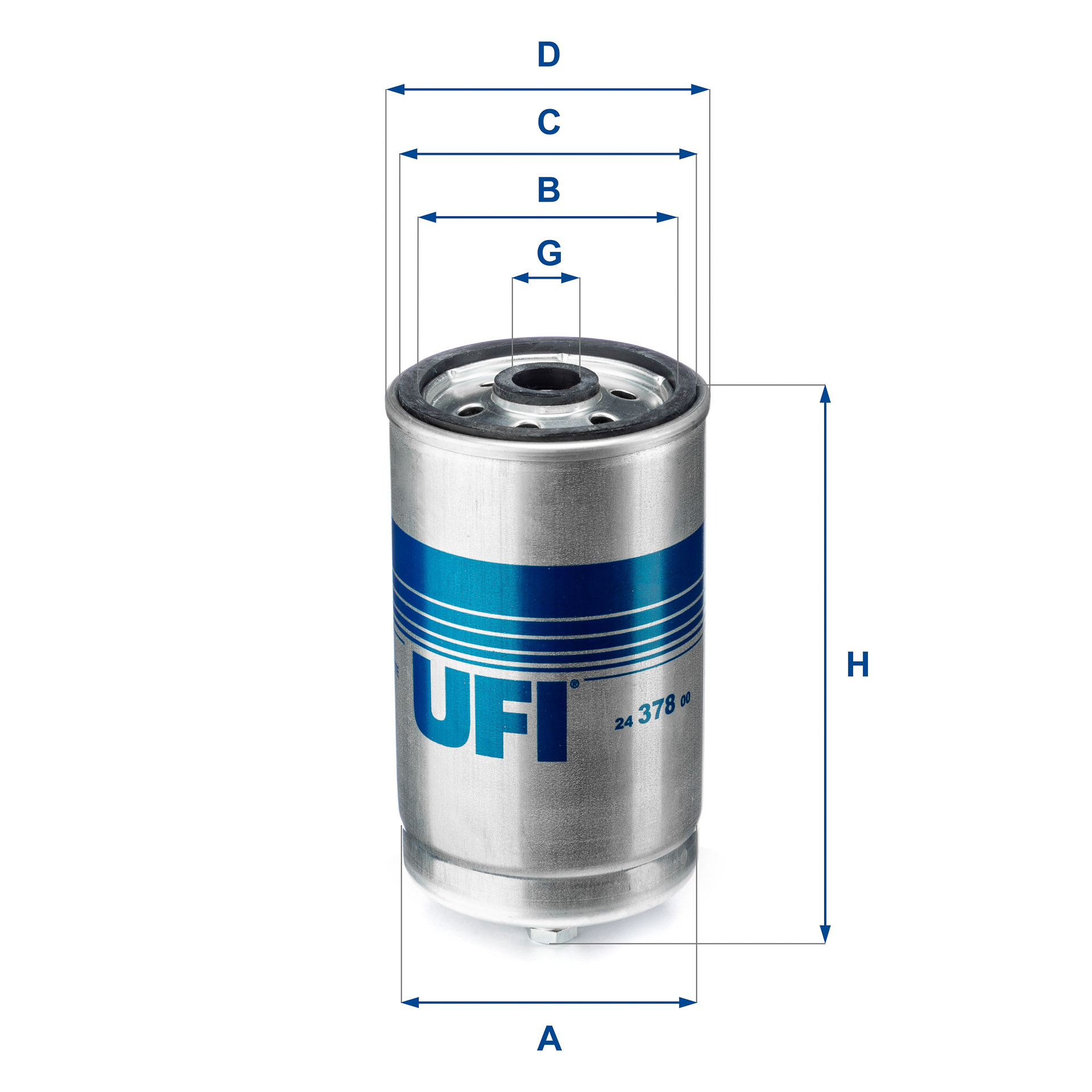 Brandstoffilter UFI 24.378.00