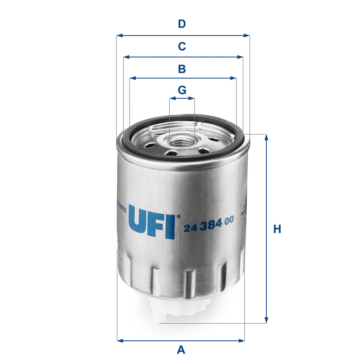 Brandstoffilter UFI 24.384.00