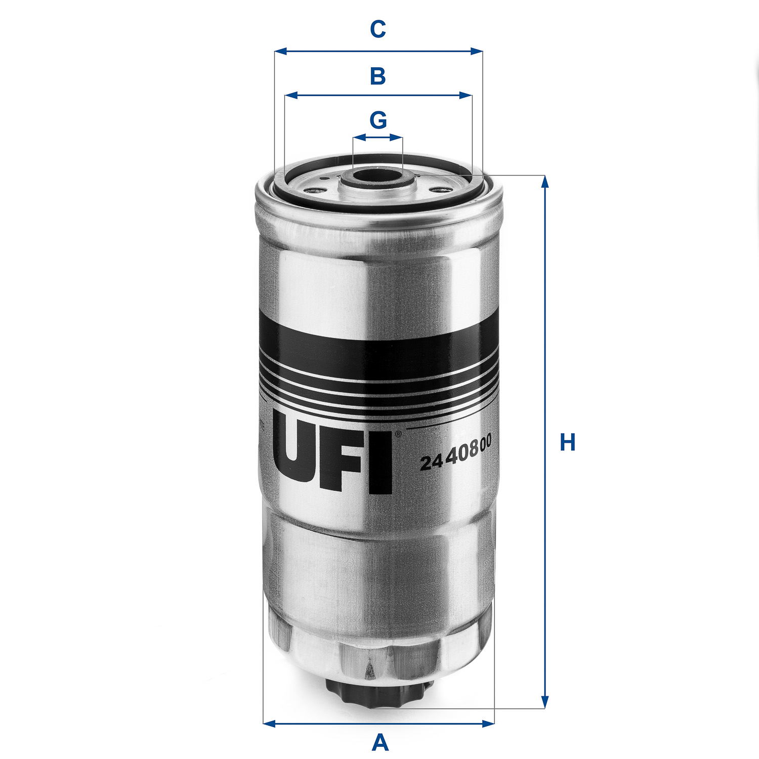 Brandstoffilter UFI 24.408.00