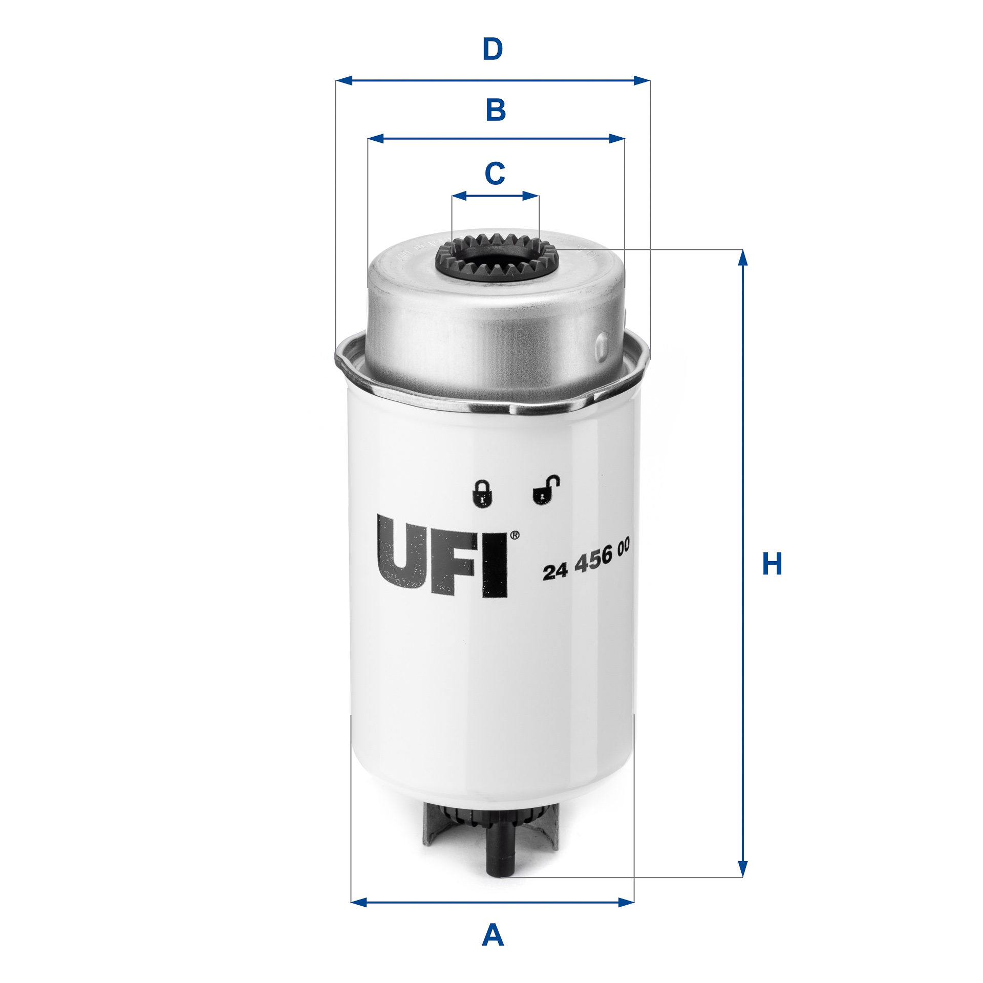 Brandstoffilter UFI 24.456.00