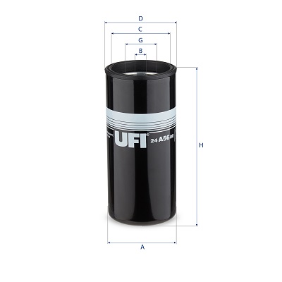 Brandstoffilter UFI 24.A56.00