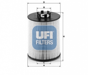 Brandstoffilter UFI 26.081.00