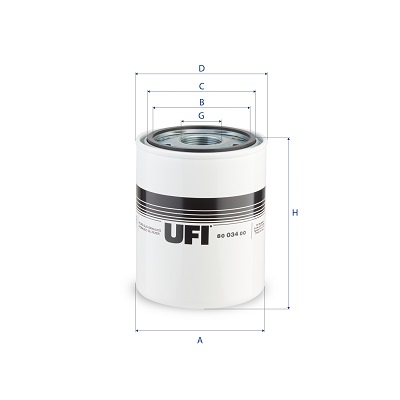 Hydrauliekfilter UFI 80.034.00