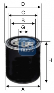 Hydrauliekfilter UFI 86.008.00