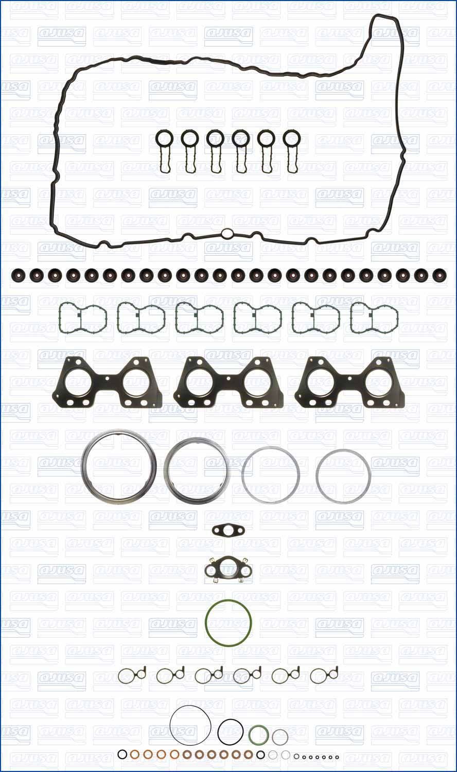 Cilinderkop pakking set/kopset Ajusa 53044800