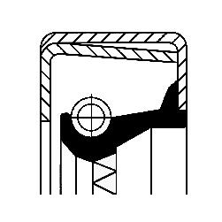 Wielnaaf keerring Corteco 12011593B