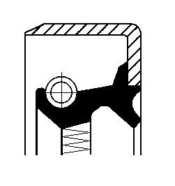 Differentieel keerring Corteco 01026337B