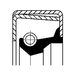 Wielnaaf keerring Corteco 01032338B